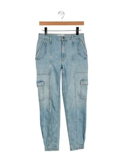 Pre-owned Derek Lam Mid-rise Straight Leg Jeans In Blue
