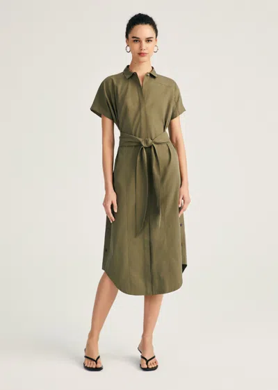 slim fit dress slacks Derek Lam 10 Crosby Black and Green Size 4 Dress – Swap Boutique main image 0
