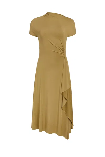 Derek Lam Millicent Drapey Modal Jersey Wrap Dress