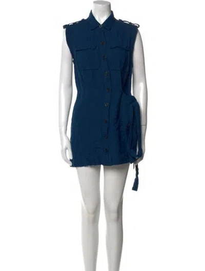 Pre-owned Derek Lam Mini Dress In Blue