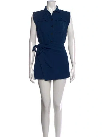 Pre-owned Derek Lam Mini Dress In Blue