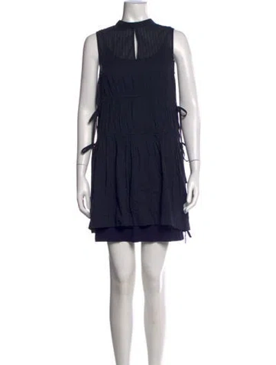 Pre-owned Derek Lam Mini Dress In Blue