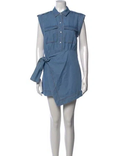 Pre-owned Derek Lam Mini Dress In Blue