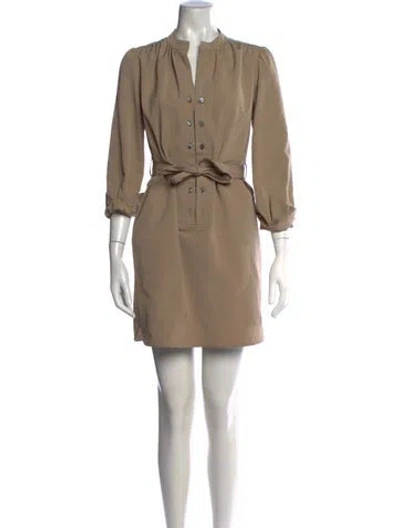 Pre-owned Derek Lam Mini Dress In Brown