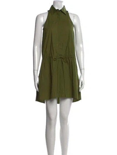 Pre-owned Derek Lam Mini Dress In Green