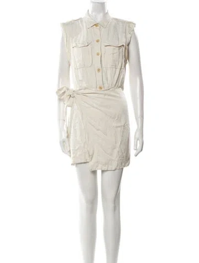 Pre-owned Derek Lam Mini Dress In Neutral