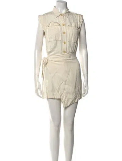 Pre-owned Derek Lam Mini Dress In Neutral