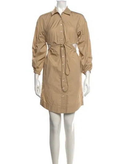 Pre-owned Derek Lam Mini Dress In Neutrals