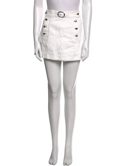 Pre-owned Derek Lam Mini Shorts In White