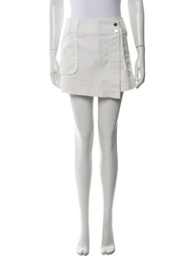 Pre-owned Derek Lam Mini Shorts In White