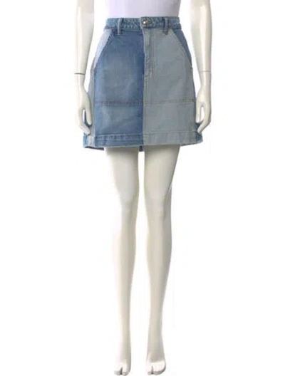 Pre-owned Derek Lam Mini Skirt In Blue