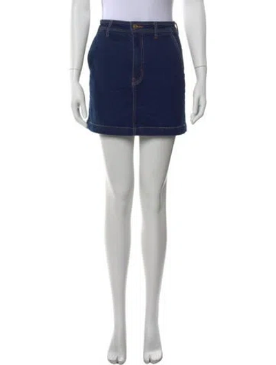Pre-owned Derek Lam Mini Skirt In Blue
