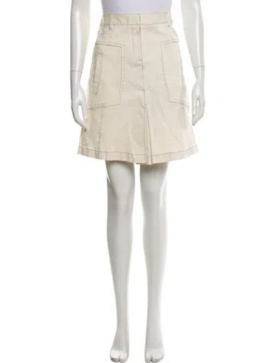 Pre-owned Derek Lam Mini Skirt In Neutral