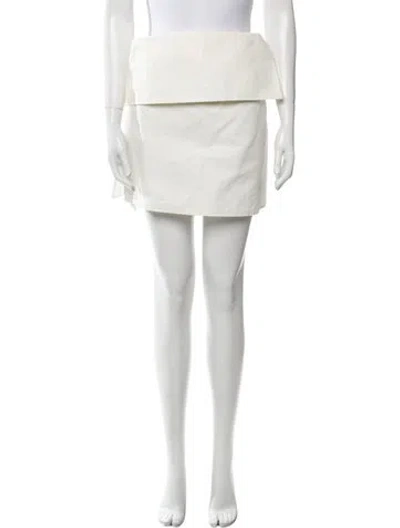 Pre-owned Derek Lam Mini Skirt In Neutral