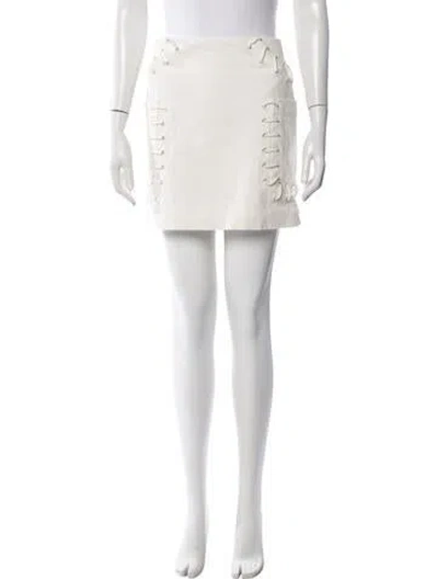 Pre-owned Derek Lam Mini Skirt In Neutrals