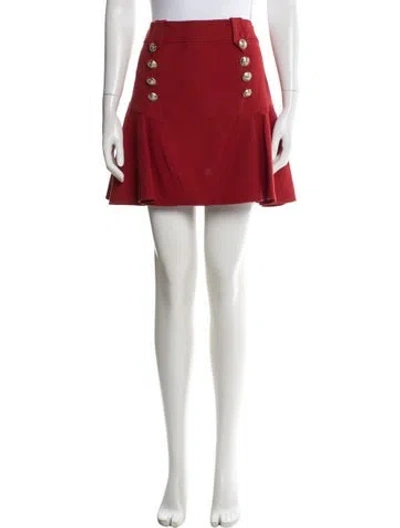Pre-owned Derek Lam Mini Skirt W/ Tags In Red