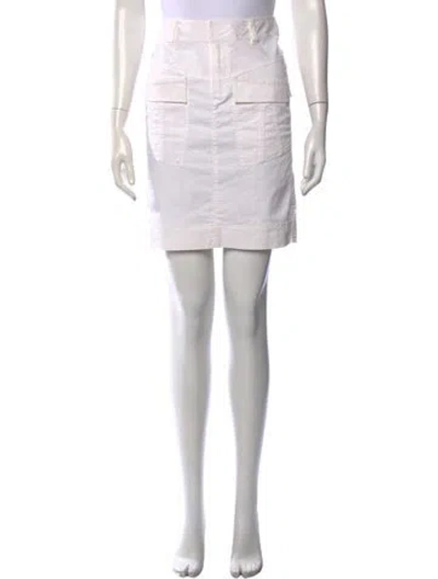 Pre-owned Derek Lam Mini Skirt In White