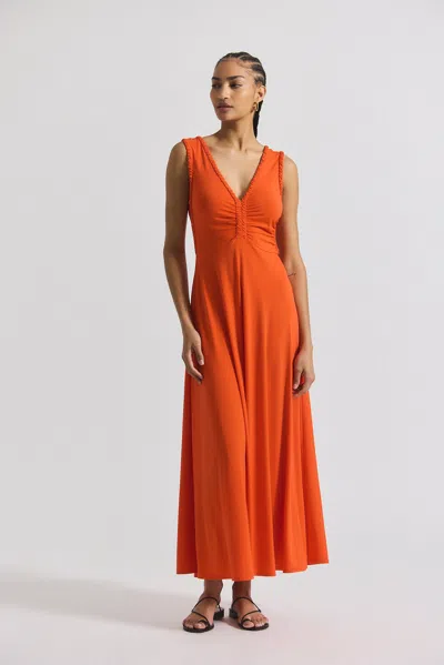 Derek Lam Misha Matte Jersey Ruched Dress