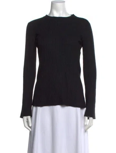 Pre-owned Derek Lam Mock Neck Sweater In Black
