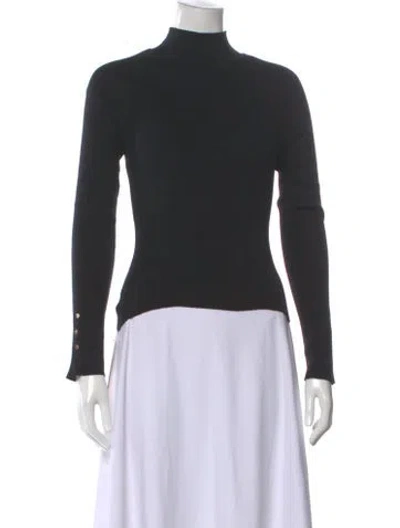 Pre-owned Derek Lam Mock Neck Sweater In Blue