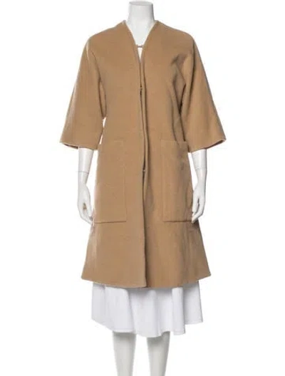 Pre-owned Derek Lam Mohair Coat In Neutral