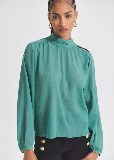 Derek Lam Nadja Blouse In Green