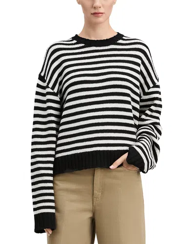 Derek Lam Nicholas Wool Striped Crewneck Sweater In Multi