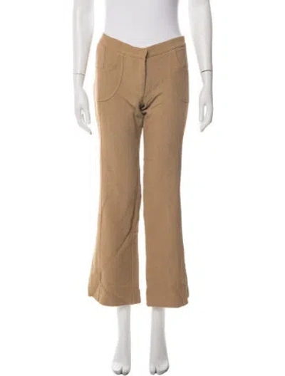 Pre-owned Derek Lam Nylon Flared Pants In Neutrals