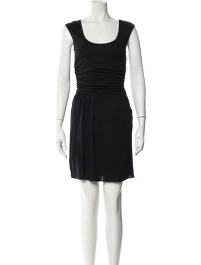 Pre-owned Derek Lam Nylon Mini Dress In Black