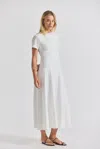 Derek Lam Olympia Ruched Front Maxi Dress