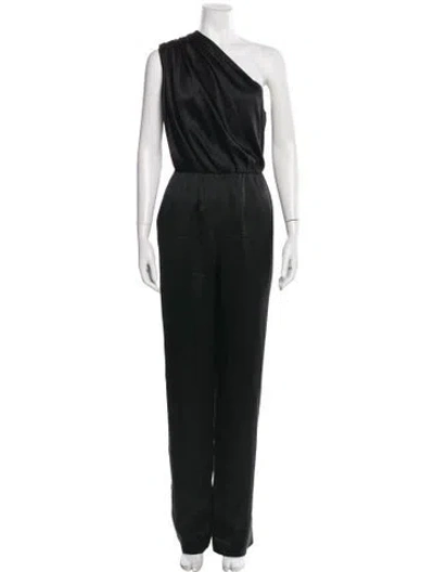Pre-owned Derek Lam One-shoulder Jumpsuit In Black