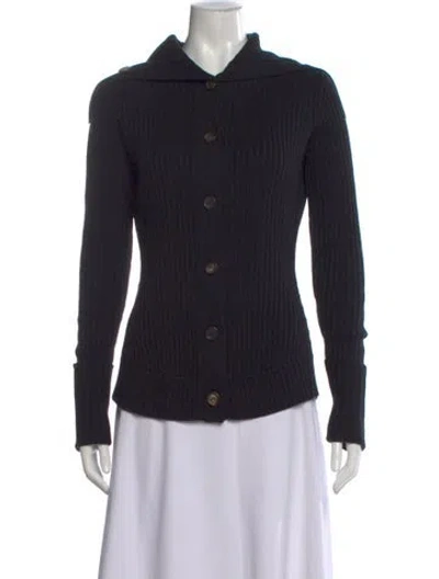 Pre-owned Derek Lam Open Front Sweater In Black