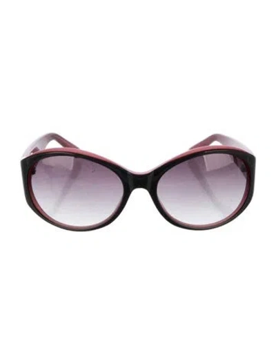 Pre-owned Derek Lam Oversize Gradient Sunglasses In Black