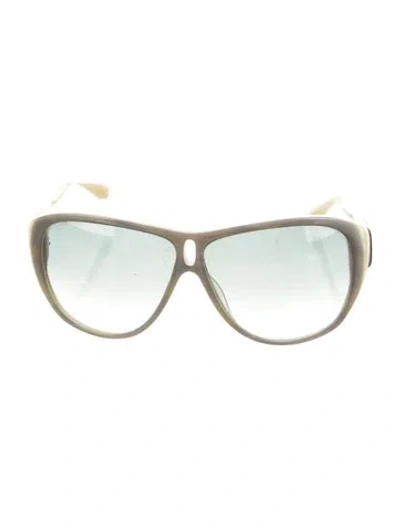 Pre-owned Derek Lam Oversize Gradient Sunglasses In Gray