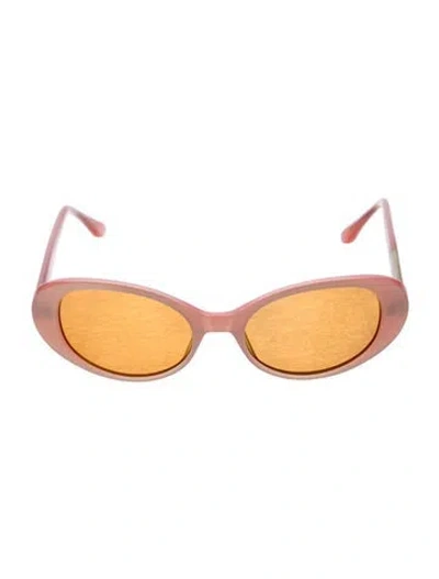 Pre-owned Derek Lam Oversize Tinted Sunglasses In Pink