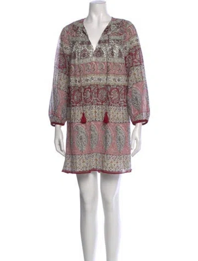 Pre-owned Derek Lam Paisley Print Mini Dress