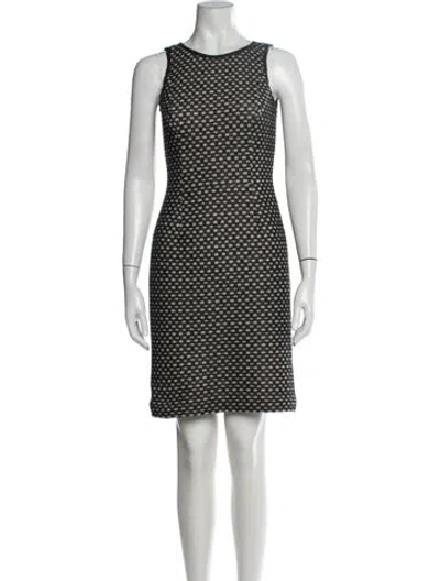 Pre-owned Derek Lam Patterned Knee-length Dress In Black