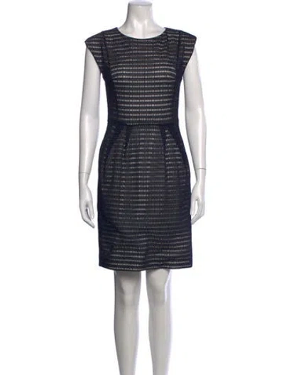 Pre-owned Derek Lam Patterned Knee-length Dress In Blue