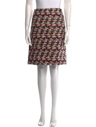 Pre-owned Derek Lam Patterned Knee-length Skirt In Black