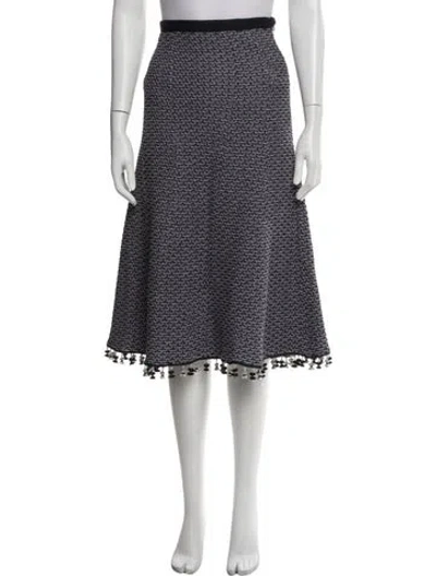 Pre-owned Derek Lam Patterned Knee-length Skirt In Blue