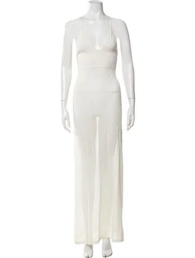 Pre-owned Derek Lam Patterned Long Dress In Neutral