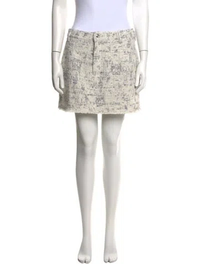 Pre-owned Derek Lam Patterned Mini Skirt In Neutrals