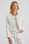 Derek Lam Penny Cropped Stretch Denim Jacket