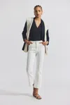 Derek Lam Perce Comfort Stretch Cropped Jean With Pintuck
