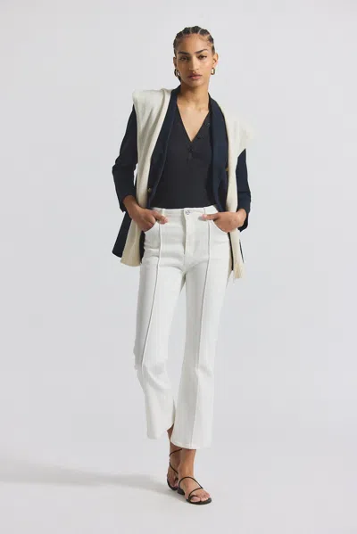 Derek Lam Perce Comfort Stretch Cropped Jean With Pintuck