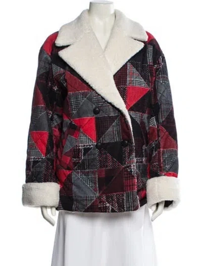 Pre-owned Derek Lam Printed Jacket In Red