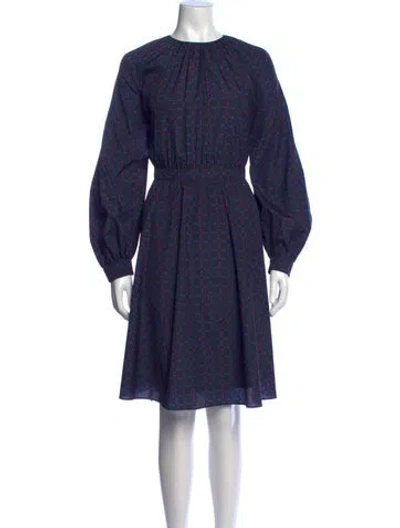 Pre-owned Derek Lam Printed Knee-length Dress In Black