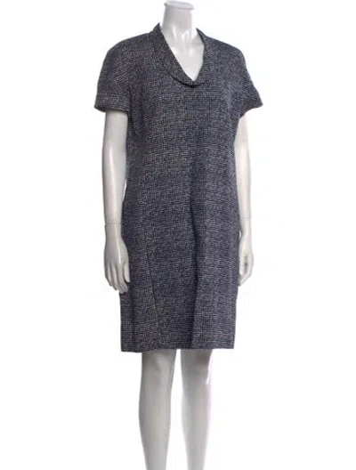 Pre-owned Derek Lam Printed Knee-length Dress In Blue