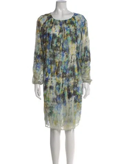 Pre-owned Derek Lam Printed Knee-length Dress In Green
