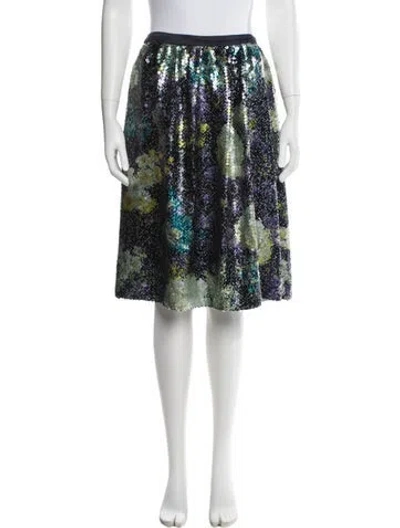 Pre-owned Derek Lam Printed Knee-length Skirt In Blue